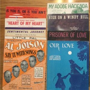 Vintage Antique Sheet Music Collection 8 items